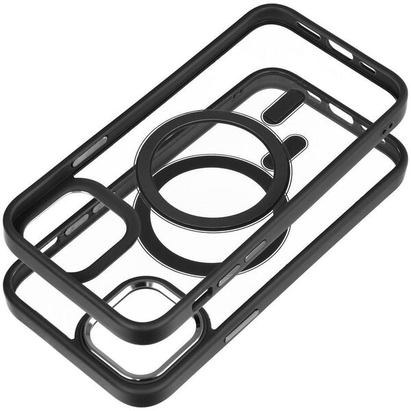 Θήκη COLOR EDGE MAG COVER συμβατή με MagSafe για IPHONE 12 / 12 Pro μαύρο