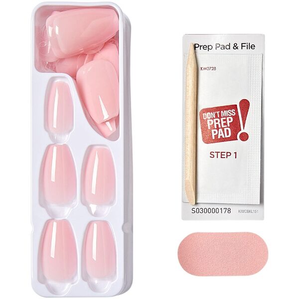 KISS Sztuczne paznokcie samoprzylepne imPRESS Color Medium Coffin Press-On Nails, Pink Dream