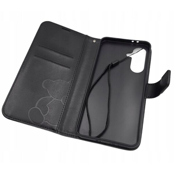 Θήκη MEZZO Book για SAMSUNG A16 5G teddy bear μαύρο