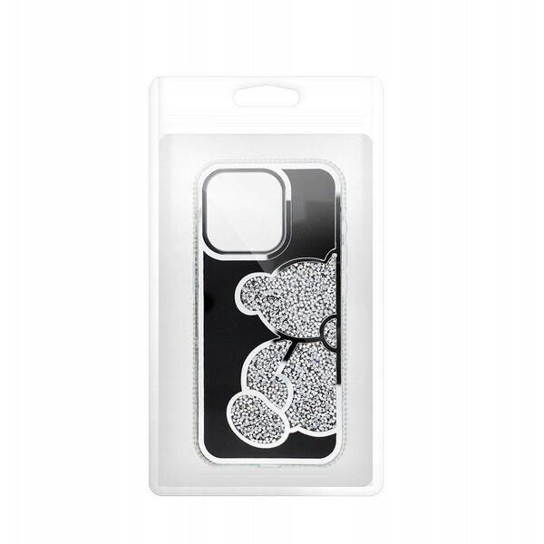 Θήκη TEDDY BEAR για SAMSUNG S25 ασημί