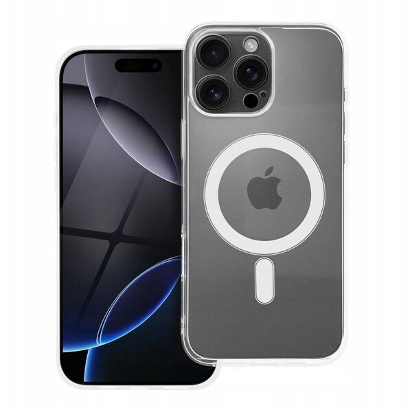 Θήκη CLEAR CASE 2 mm για IPHONE 16 Pro Max συμβατή με MagSafe (προστασία κάμερας) διαφανής