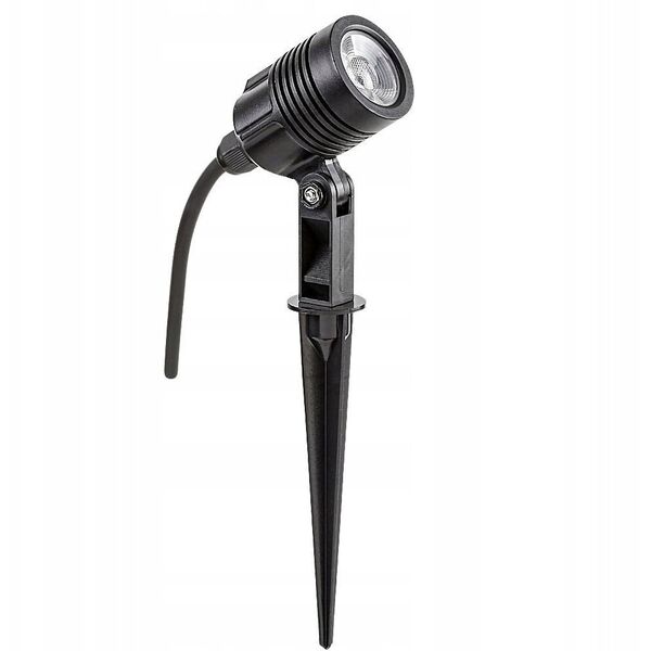 Rabalux Turda LED 7060 φωτιστικό δαπέδου κήπου IP65 1x3W μαύρο διαφανές