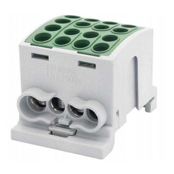 Σφιγκτήρας HLK F-ELEKTRO F2.0369 100A-4 (1x25,3x16 / 1x25,3x16) Al/Cu IP20 πράσινο
