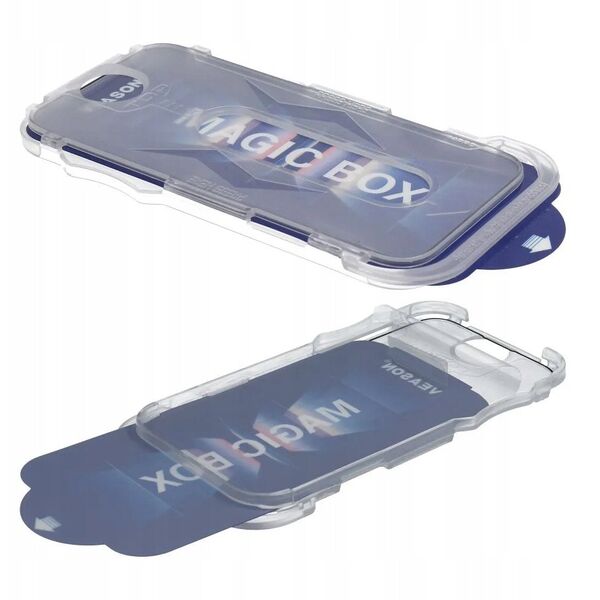 Tempered Glass 6D Pro Veason Easy-Install Glass + Applicator - για Iphone 16 Pro μαύρο
