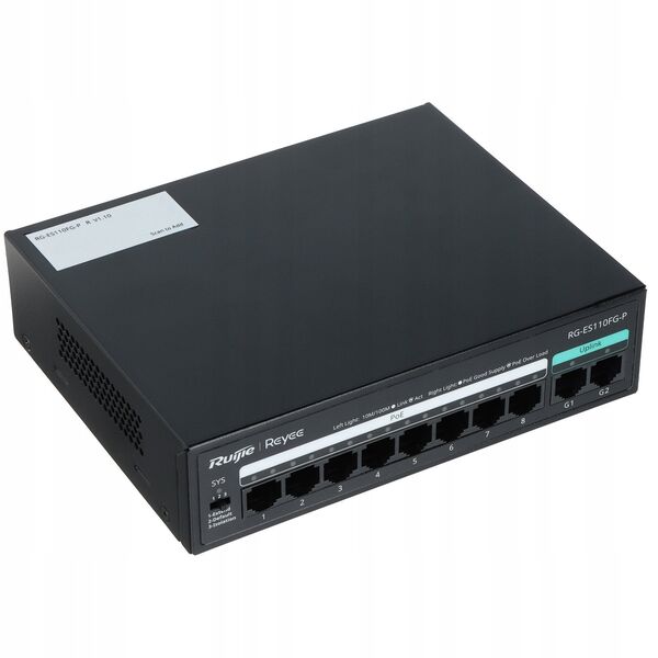 ΔΙΑΚΟΠΤΗΣ POE RG-ES110FG-P 8-PORTOWY REYEE