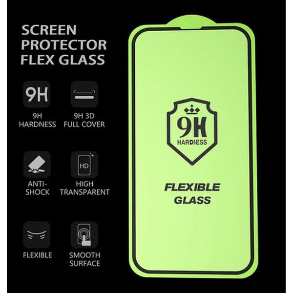 Υβριδικό γυαλί Bestsuit Flexible 5D Full Glue για Xiaomi 15 Ultra μαύρο (Hot Bending)