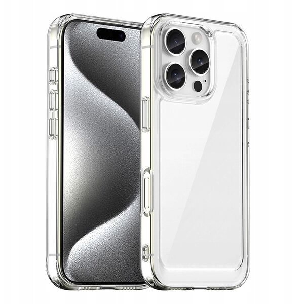 Θήκη Outer Space Case για iPhone 16e με ελαστικό πλαίσιο - διαφανές