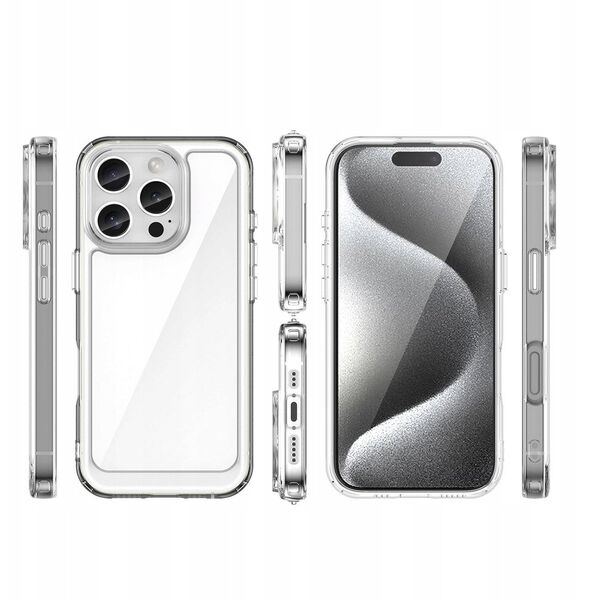 Θήκη Outer Space Case για iPhone 16e με ελαστικό πλαίσιο - διαφανές