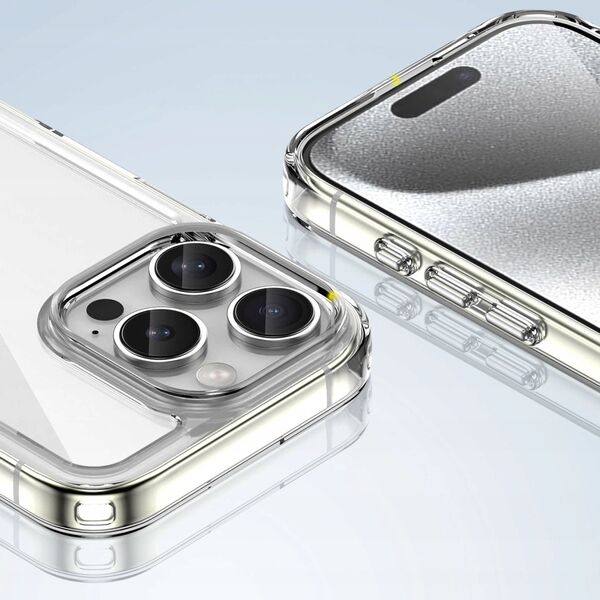 Θήκη Outer Space Case για iPhone 16e με ελαστικό πλαίσιο - διαφανές