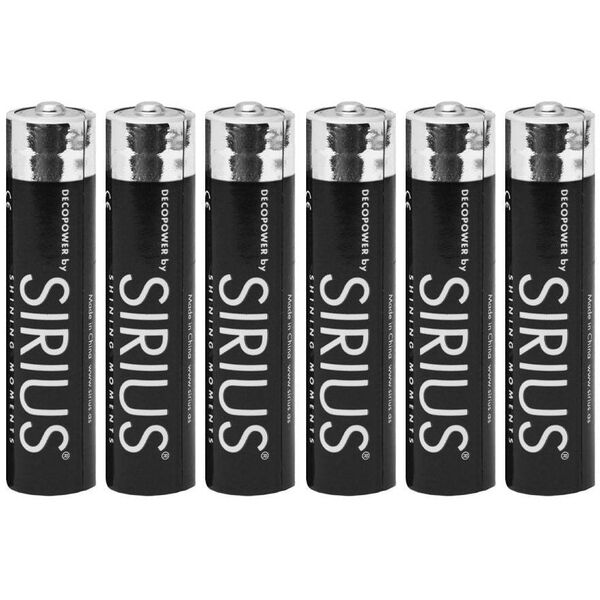 Sirius DecoPower AAA Μπαταρία - 6 τεμ