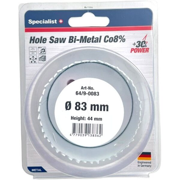 SPECIALIST+ κορώνα BI-METAL, 83 mm