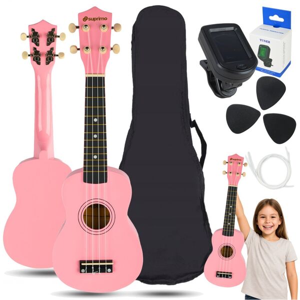SUPRIMO UK21 SET PK σοπράνο γιουκαλίλι 21"" ροζ