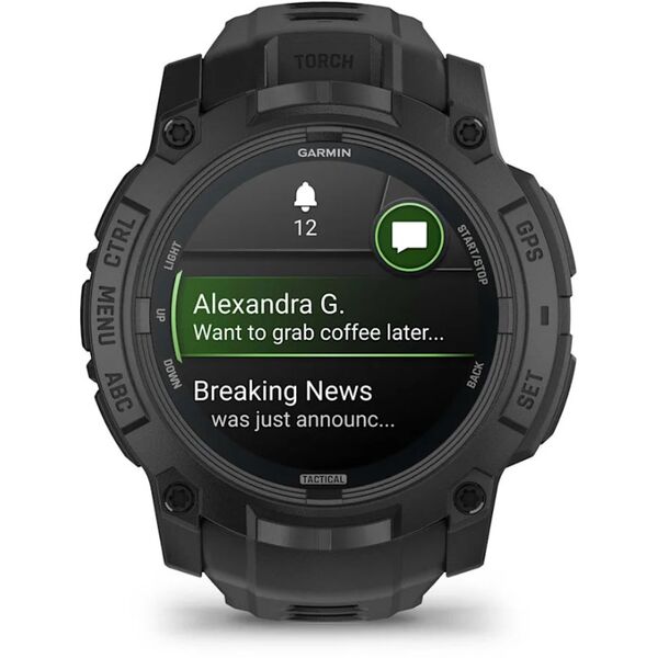 Garmin Instinct 3 AMOLED 50 mm Tactical Edition Μαύρο