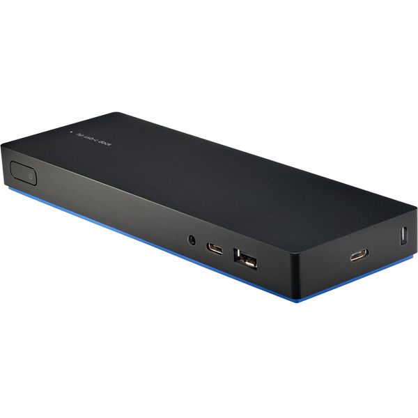 HP Elite USB-C Dock G4| 1 × USB 3.0|1 × USB-C| 3,5 mm Υποδοχή Ήχου|1 × Gigabit Ethernet|1 × HDMI 2.0|1 × DisplayPort|2 × Powered USB 3.0|1 × USB 2.0| Ανανεωμένο