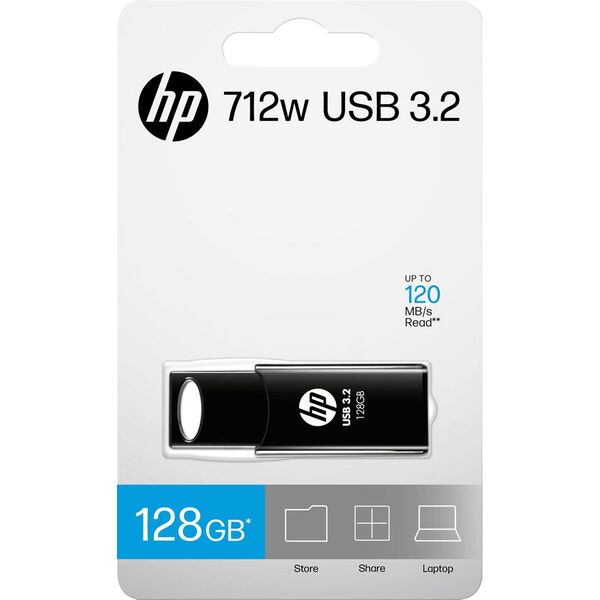 HP 128GB 712w Μαύρο USB 3.2 Flash Drive
