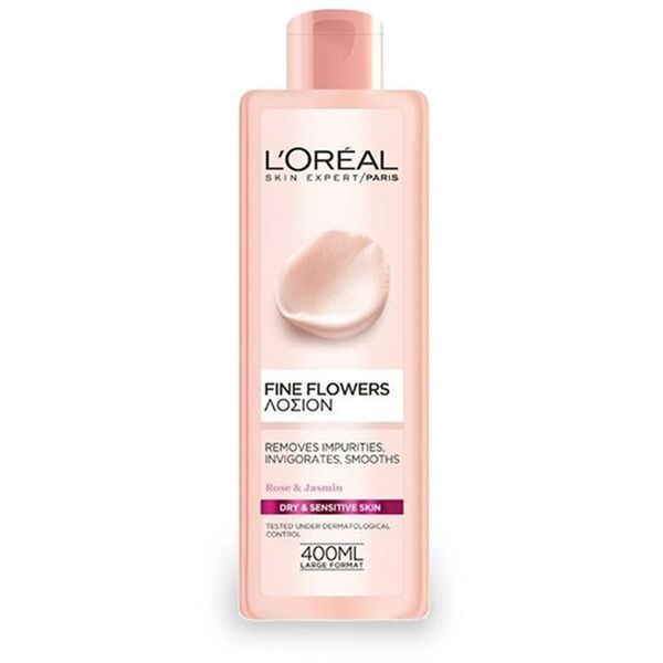L'Oreal Paris, Fine Flowers, Eliminates Impurities, Cleansing Toner, 400 ml For Women