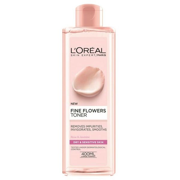 L'Oreal Paris, Fine Flowers, Eliminates Impurities, Cleansing Toner, 400 ml For Women