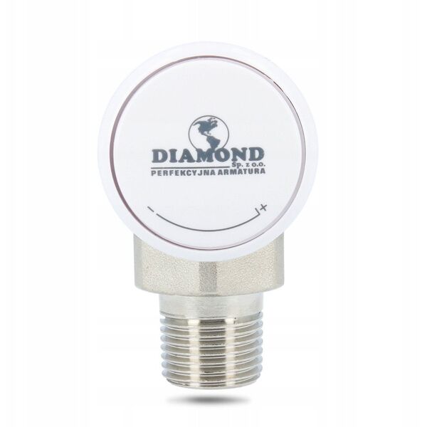 Diamond γωνιακή βαλβίδα καλοριφέρ νικελωμένη 1/2" ART.63-1/2.K