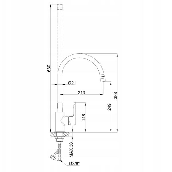 Μπαταρία κουζίνας Invena Ksanti Plus, λευκό BZ-37-002-L