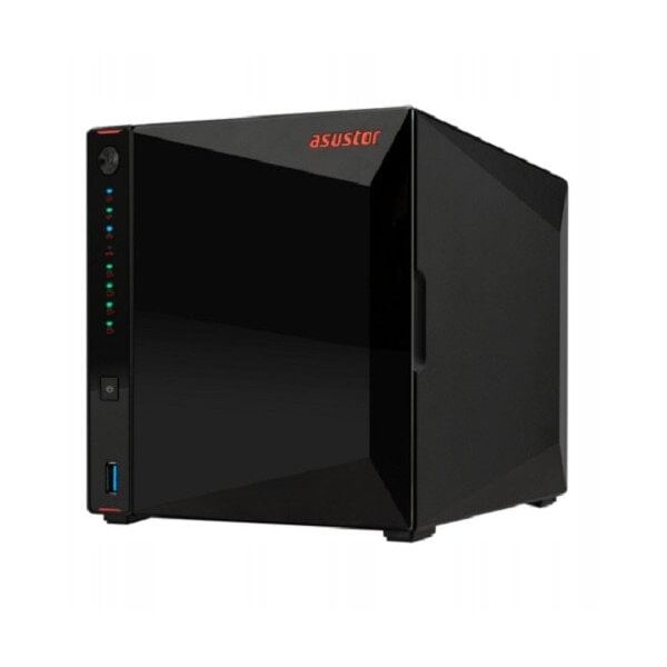 Διακομιστής αρχείων Asustor NIMBUSTOR 4 GEN2 AS5404T 4-bay, Intel Celeron N5105 Quad-Core 2.0GHz, 8GB RAM DDR4. 2x2.5 GbE LAN, 3x USB 3.2. HDMI 2.0B, 4 x M.2 NVMe