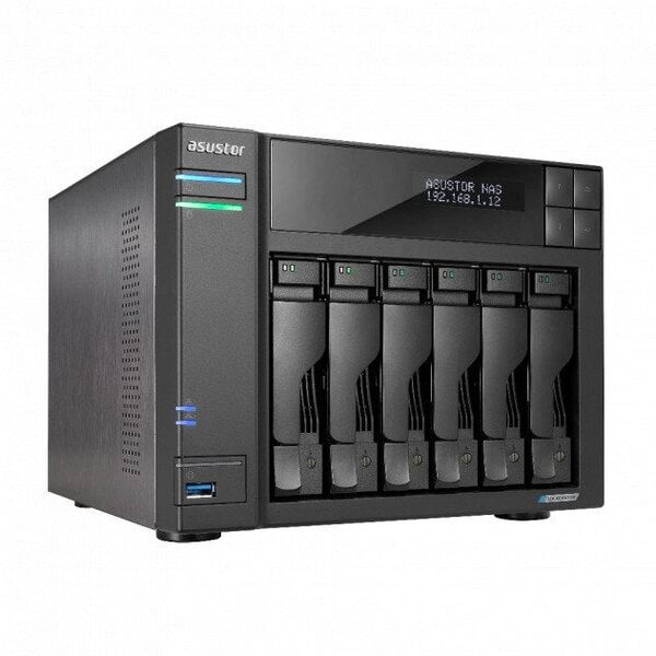 Διακομιστής αρχείων Asustor LOCKERSTOR 6 AS6706T 6-bay, Intel Celeron N5105 Τετραπύρηνος 2.0GHz, 8GB RAM DDR4. 4x M.2 PCIe (NVMe), 2x 2.5 GbE. 2x USB 3.2. HDMI 2.0b, 1x PCIe 2 + 2x 4TB HDWG440UZSVA