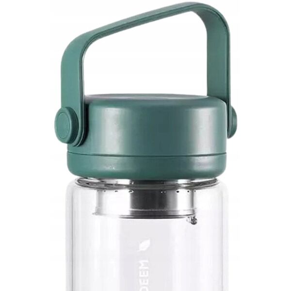Γυάλινο μπουκάλι με ενσωματωμένο φίλτρο 300ml, μοντέλο DG42, χρώμα Cozy Greenish