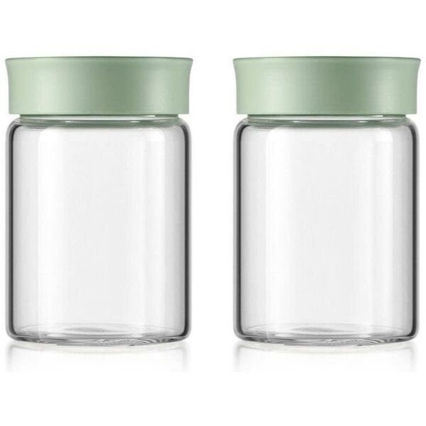 Γυάλινα βαζάκια BUYDEEM 300ml με καπάκι σε χρώμα Cozy Greenish, μοντέλο CS1002/A1