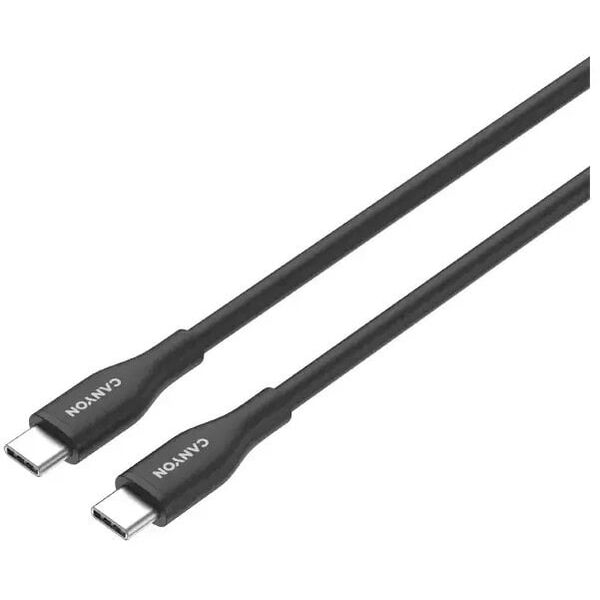 Καλώδιο CANYON CC60SC10 C-C 60W 1m Σιλικόνης Μαύρο