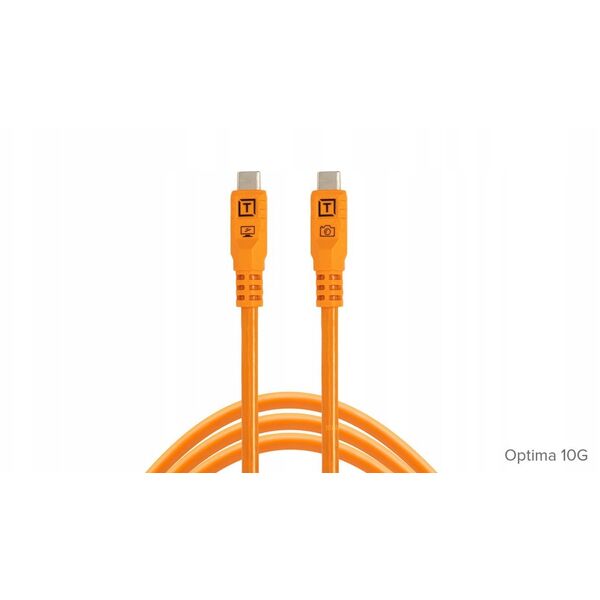 Tether Tools TetherPro USB-C Optima 10G ευθεία πορτοκαλί 1,8m