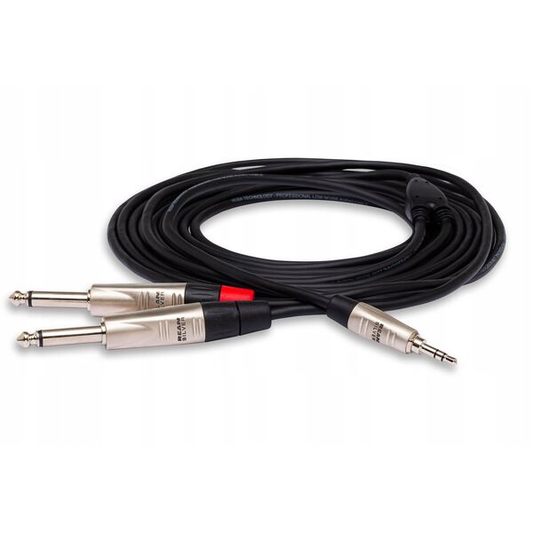 Hosa - Kabel PRO TRS 3.5mm - 2 x TS 6.35mm 3m