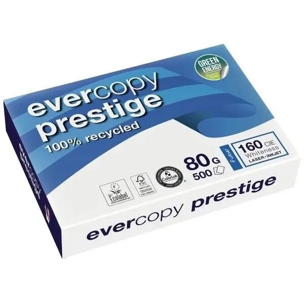 Χαρτί ανακύκλωσης Evercopy prestige λευκό A4 80g - δεσμίδα 500 φύλλων