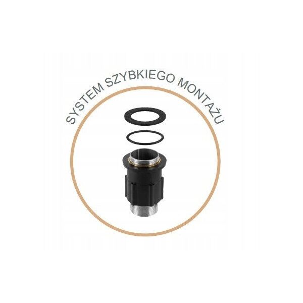 Invena μπαταρία κουζίνας Gabi, ανοξείδωτο/μαύρο BZ-87-043-L
