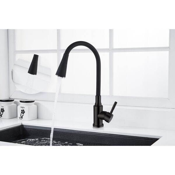 Μπαταρία κουζίνας Invena Gabi, μαύρο BZ-87-004-L
