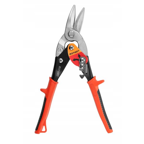 ψαλίδια λαμαρίνας soft grip, 240 mm, crmo, αριστερά