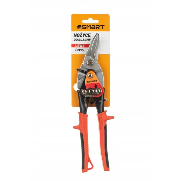 ψαλίδια λαμαρίνας soft grip, 240 mm, crmo, αριστερά