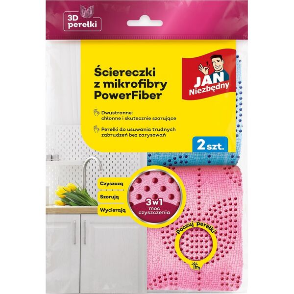 SAR JAN NZ Ściereczki z mikrofibry PowerFiber 2szt