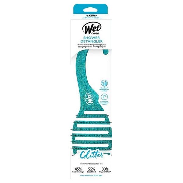 Wet Brush Szczotka do rozczesywania włosów pod prysznicem Teal Glitter