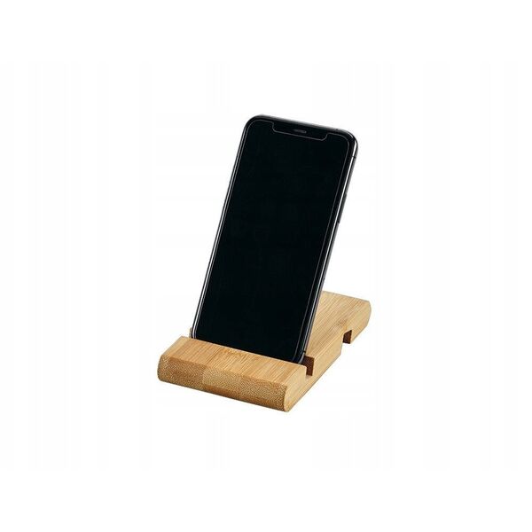 Bambusowy uchwyt na telefon, 13 x 8 cm