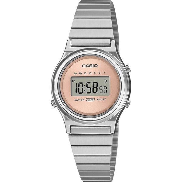 Zegarek Casio Vintage Zegarek damski Casio LA700WE-4AEF srebrny