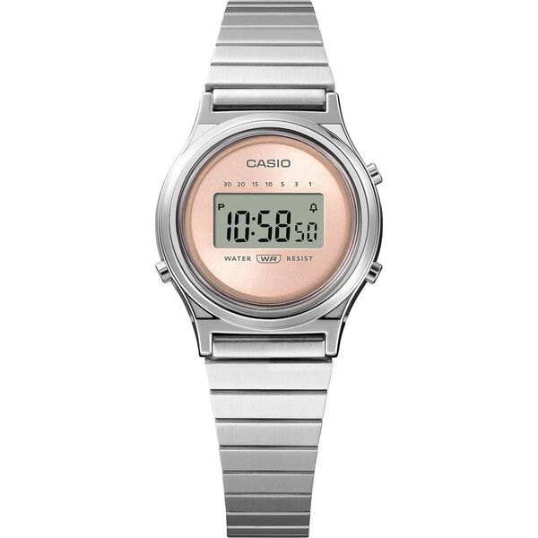 Zegarek Casio Vintage Zegarek damski Casio LA700WE-4AEF srebrny