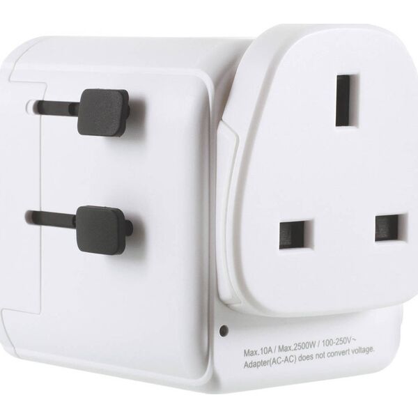 Lifeventure Adapter podróżny USB UK-World Travel Adaptor Uniwersalny