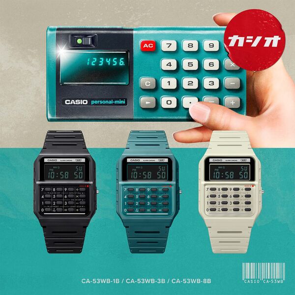 Zegarek Casio Zegarek męski Casio CA-53WB-1BEF czarny