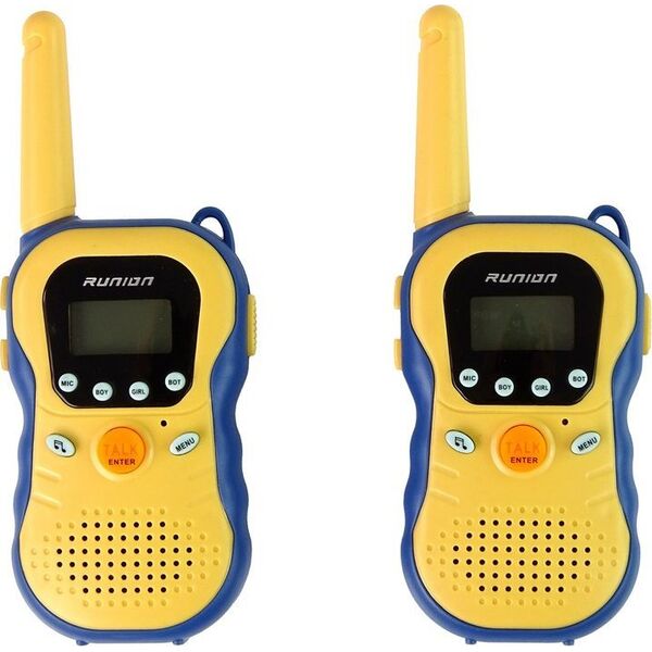 LeanToys Zestaw Walkie Talkies Krótkofalówki Dla Dzieci Żółte 2 Szt.