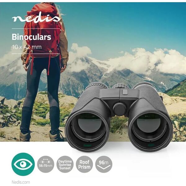 Nedis Lornetka SCBI4000BK 10x42 Czarny