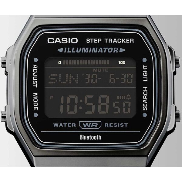 Zegarek Casio Vintage Bluetooth ABL-100WEGG -1BEF retro krokomierz .