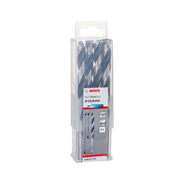 Τρυπάνι HSS POINTTEQ 10.8MM 5 τεμάχια