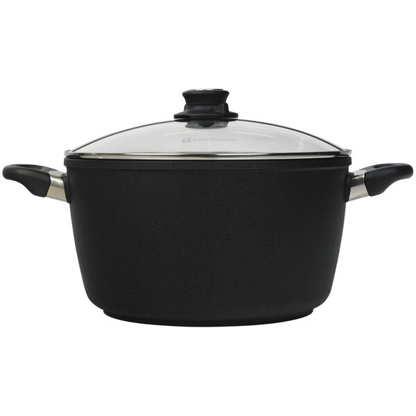 Σουπιέρα με καπάκι 28 cm 8L, επαγωγή Μαύρο Swiss Diamond