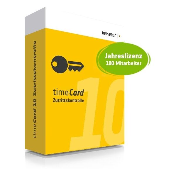 Άδεια ετήσιας χρήσης REINER SCT timeCard 10 ZuKo 1J.100MA για 100 εργαζόμενους