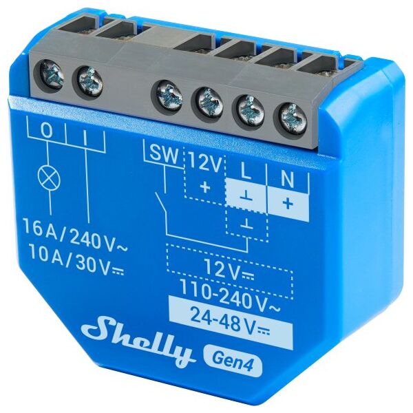 Shelly Ρελέ "1 Gen4 4er Pack" max 16A 1 Κανάλι WLAN Matter Zigbee Bluetooth