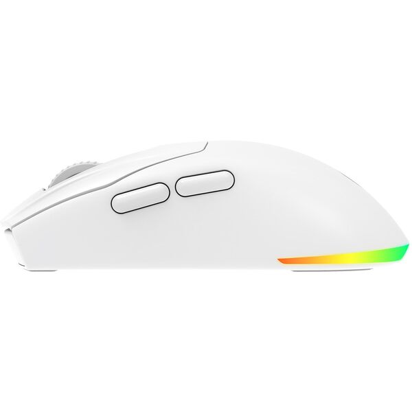 Rampage Prote M5 Pro ασύρματο ποντίκι 26000 DPI RGB LED 1K Hz λευκό